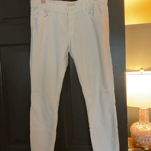 MOTHER White High-Rise Jeans